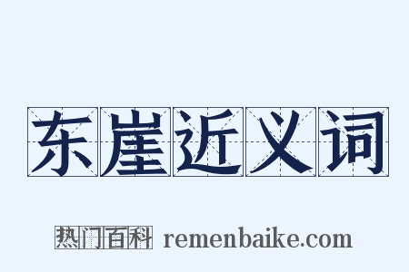 东崖近义词是什么意思的图片